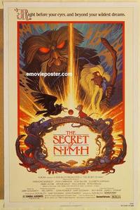 c722 SECRET OF NIMH one-sheet movie poster '82 Don Bluth mouse cartoon!