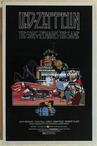 c746 SONG REMAINS THE SAME one-sheet movie poster '76 Led Zeppelin, rock!