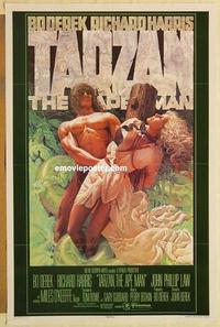 c775 TARZAN THE APE MAN advabce one-sheet movie poster '81 sexy Bo Derek!