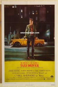 c777 TAXI DRIVER one-sheet movie poster '76 Robert De Niro, Scorsese