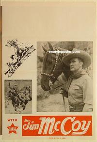 c786 TIM MCCOY one-sheet movie poster '40s great portrait!