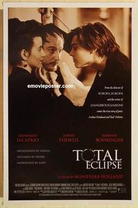 c788 TOTAL ECLIPSE one-sheet movie poster '95 Leonardo DiCaprio, Thewlis