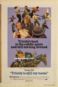 c793 TRINITY IS STILL MY NAME one-sheet movie poster '72 Terence Hill