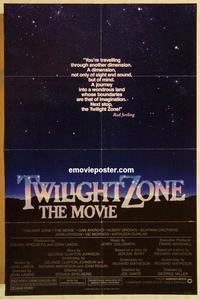 c795 TWILIGHT ZONE one-sheet movie poster '83 Dante, Spielberg, Landis