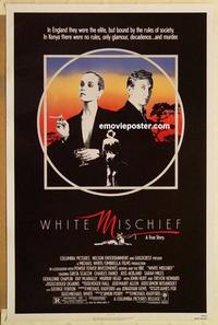 c819 WHITE MISCHIEF one-sheet movie poster '88 Greta Scacchi, Charles Dance