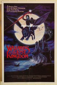 c828 WIZARDS OF THE LOST KINGDOM one-sheet movie poster '85 Bo Svenson