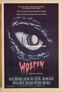 c829 WOLFEN one-sheet movie poster '81 Gregory Hines, Albert Finney