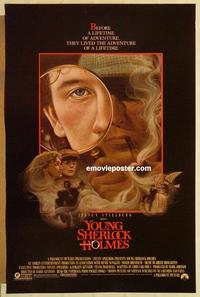 c836 YOUNG SHERLOCK HOLMES one-sheet movie poster '85 Steven Spielberg