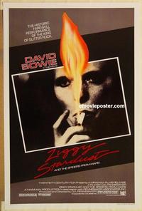 c837 ZIGGY STARDUST one-sheet movie poster '83 glitter rock, David Bowie