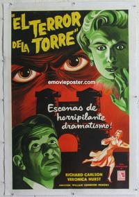 d248 MAZE linen Argentinean movie poster '53 horror, Menzies