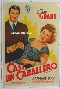 d250 MR LUCKY linen Argentinean movie poster '43 Grant, Laraine Day