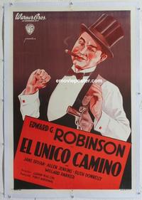 d258 SLIGHT CASE OF MURDER linen Argentinean movie poster '38 cool