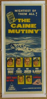 d004 CAINE MUTINY linen Australian daybill movie poster '54 Humphrey Bogart