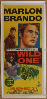 d016 WILD ONE linen Australian daybill movie poster '53 Marlon Brando