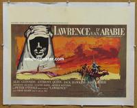 d171 LAWRENCE OF ARABIA linen Belgian R60s David Lean classic, Peter O'Toole, silhouette art by Ray