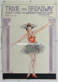 d042 TRIXIE FROM BROADWAY linen Danish movie poster '19 ballet dancer!