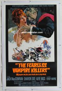 d347 FEARLESS VAMPIRE KILLERS linen one-sheet movie poster '67 Frazetta art!