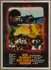 d109 DEER HUNTER linen German movie poster '78 Robert De Niro, Walken