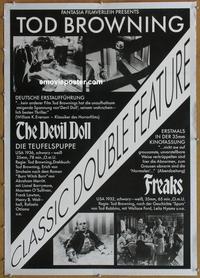 d113 FREAKS/DEVIL DOLL linen German movie poster '02 cool!