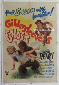 d355 GILDERSLEEVE'S GHOST linen one-sheet movie poster '44 horror comedy!