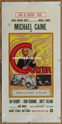 d129 GET CARTER linen Italian locandina movie poster '71 Caine