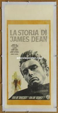 d131 JAMES DEAN STORY linen Italian locandina movie poster '57 Altman