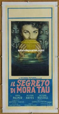 d139 ZOMBIES OF MORA TAU linen Italian locandina movie poster '57
