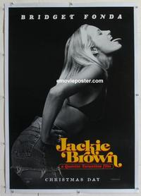 d382 JACKIE BROWN linen teaser one-sheet movie poster '97 sexy Bridget Fonda