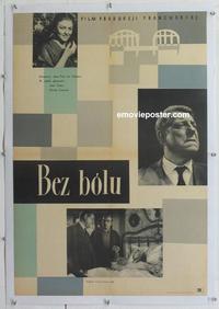 d077 CASE OF DR LAURENT linen Polish movie poster '57 Jean Gabin