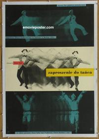 d083 INVITATION TO THE DANCE linen Polish movie poster '57 Gene Kelly