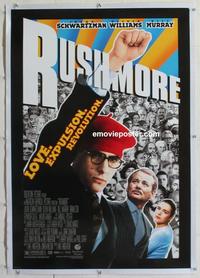 d423 RUSHMORE linen one-sheet movie poster '98 Schwartzman, Bill Murray