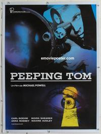 d046 PEEPING TOM linen Spanish movie poster R70s Michael Powell