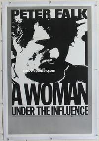 d465 WOMAN UNDER THE INFLUENCE linen one-sheet movie poster '74 Peter Falk
