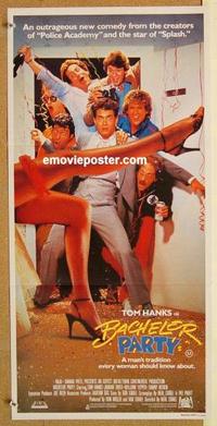 e434 BACHELOR PARTY Australian daybill movie poster '84 Tom Hanks