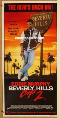 e455 BEVERLY HILLS COP 2 Australian daybill movie poster '87 Eddie Murphy