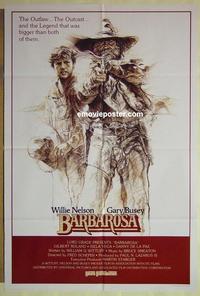 e094 BARBAROSA Australian one-sheet movie poster '82 Willie Nelson, Gary Busey