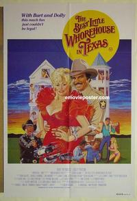 e101 BEST LITTLE WHOREHOUSE IN TEXAS Australian one-sheet movie poster '82 Parton