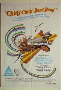 e129 CHITTY CHITTY BANG BANG Australian one-sheet movie poster '69 Dick Van Dyke