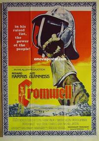 e138 CROMWELL Australian one-sheet movie poster '70 Richard Harris, Alec Guinness