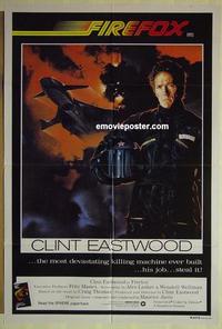 e166 FIREFOX Australian one-sheet movie poster '82 Clint Eastwood, Jones