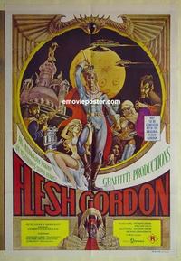 e171 FLESH GORDON Australian one-sheet movie poster '74 sexy sci-fi spoof!