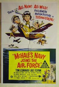 e259 McHALE'S NAVY JOINS THE AIR FORCE Australian one-sheet movie poster '65