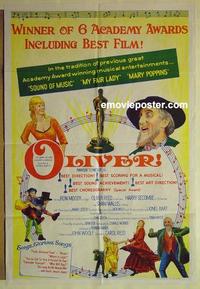 e278 OLIVER Australian one-sheet movie poster '69 Charles Dickens, Reed, Moody