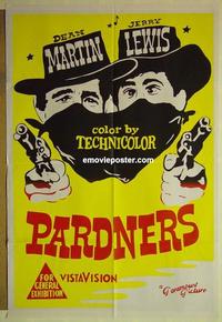 e283 PARDNERS Australian one-sheet movie poster R60s Jerry Lewis, Dean Martin