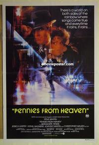 e287 PENNIES FROM HEAVEN Australian one-sheet movie poster '81 Steve Martin, Peak