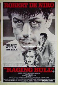 e302 RAGING BULL Australian one-sheet movie poster '80 Robert De Niro, boxing!