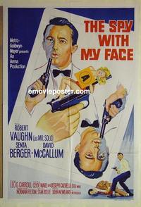 e339 SPY WITH MY FACE Australian one-sheet movie poster '66 Vaughn, UNCLE!