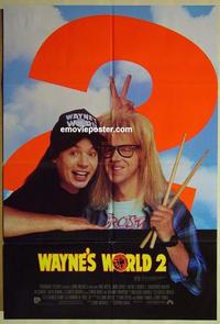 e382 WAYNE'S WORLD 2 Australian one-sheet movie poster '93 Mike Myers, Dana Carvey