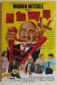 e081 ALL THE WAY UP Australian one-sheet movie poster '70 English comedy!