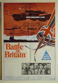 e097 BATTLE OF BRITAIN Australian one-sheet movie poster '69 Michael Caine